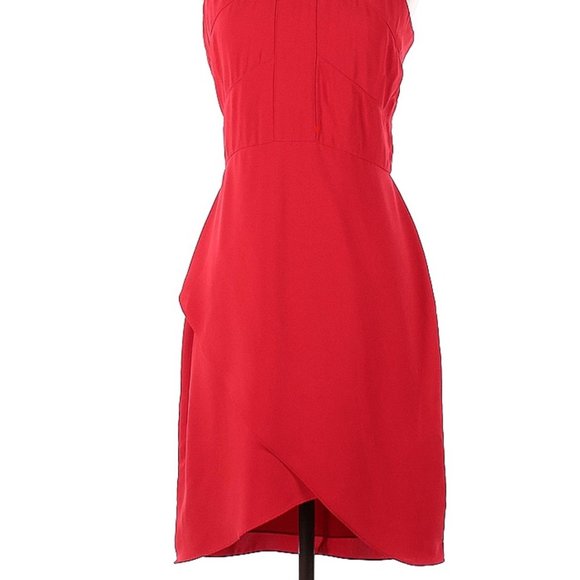 Amanda Uprichard Red Halter Cocktail Dress - Picture 2 of 4